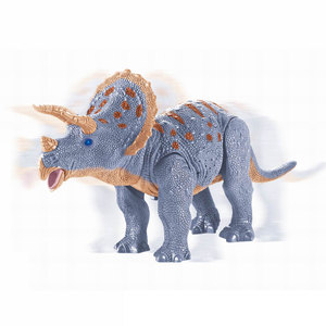 Jouets Triceratops RC, dinosaure électrique qui rugit et marche pour enfants avec télécommande et squelette de dinosaure - Product Image 6