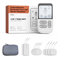 OSTO Appareil de physiothérapie numérique TENS EMS pour acupuncture chaude, masseur électronique à impulsions, stimulateur musculaire, certifié CE