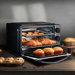 High Quality 1500W 25L Electric Oven Kitchen Appliances Without Oil Electric Toaster Oven