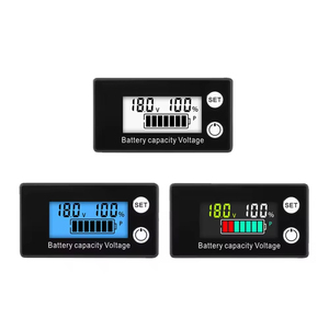 Dc 8V-100V không thấm nước chỉ báo dung lượng pin báo động nhiệt độ Vôn kế Đồng hồ đo điện áp cho axit chì Lithium LiFePO4 - Product Image 2