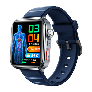 นาฬิกาอัจฉริยะเพื่อสุขภาพ F330 ECG หน้าจอสัมผัสทรงสี่เหลี่ยมขนาด 1.9 นิ้ว ตรวจสุขภาพแบบไมโครฟิสิคอล SOS วัดองค์ประกอบร่างกาย กันน้ำระดับ IP65 - Product Image 2