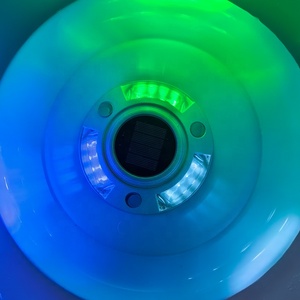 IP68 cubiertas muelles iluminación Exterior Metal Shell <span class=keywords><strong>Solar</strong></span> Road Stud <span class=keywords><strong>Light</strong></span> 3 colores Led advertencia barco marino luces de navegación - Product Image 6
