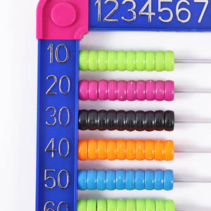 Ábaco de plástico Foska Slide Smoothly de 10 filas <span class=keywords><strong>con</strong></span> cuentas multicolores para desarrollar la coordinación de manos y <span class=keywords><strong>ojos</strong></span> de los niños - Product Image 5