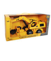 DWI Dowellin Pelle télécommandée à 5 canaux 2.4Ghz, jouet de véhicule d'ingénierie RC avec lumières et câble USB pour enfants