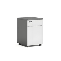 Poste de travail de bureau individuel moderne en bois avec cloison de séparation pour employés, ensemble de mobilier de bureau blanc