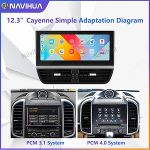 Navihua Android <b>Car</b> GPS Navigation IPS Screen <b>Car</b> Multimedia Central Console Saddle LCD Clock <b>for</b> Porsche Cayenne 2010-2017 GPS - Product Image 4