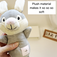 Jouet interactif en peluche durable anti-ennui pour chien, avec couineur, motifs banane, singe, carotte, lapin, pour usage intérieur, pour animaux de compagnie tendance