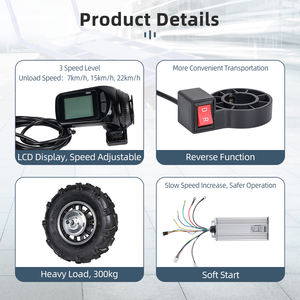 Moteur de roue électrique à faible vitesse de 16 pouces, 500 watts, 48 V, à couple élevé, kit de moteur de moyeu BLDC, <span class=keywords><strong>prix</strong></span> avec véhicules agricoles - Product Image 4