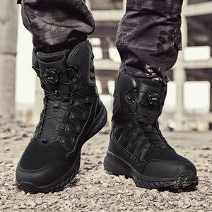 Chaussures de randonnée et d'entraînement en maille respirante pour hommes et femmes, bottes tactiques légères à embout d'acier isolant – Vente en gros fabricant - Product Image 5
