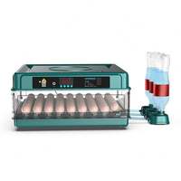Machine d'incubation automatique à température constante 15/30/48/70/130 pièces Mini incubateurs à œufs avec alimentation en eau pour poulet, oie, canard, caille
