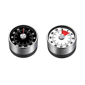 Minuteur mécanique en acier inoxydable 60 min avec alarme sonore pour la cuisine - Product Image 2