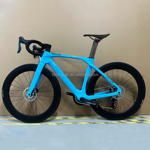 Bicicleta de Carretera de Fibra de Carbono con Cambio Electrónico Inalámbrico de 24 Velocidades, Frenos de Disco Ligeros, 700C, Bicicleta de Carreras para Adultos - Product Image 4