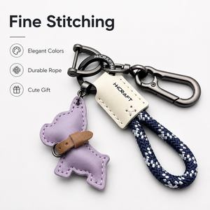 <span class=keywords><strong>Porte</strong></span>-<span class=keywords><strong>clés</strong></span> en cuir avec pendentif chien bouledogue français 9 couleurs, breloque en corde tressée et clip métallique, cadeau promotionnel personnalisé avec logo, vente en gros - Product Image 6