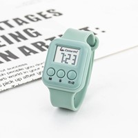 Jam alarm anak-anak; jam digital dengan perangkat layar LCD; jam tangan mini dengan sarang lebah