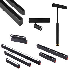 Luces <span class=keywords><strong>de</strong></span> pista LED <span class=keywords><strong>de</strong></span> 3 circuitos flexibles modernas, sistema <span class=keywords><strong>de</strong></span> iluminación <span class=keywords><strong>de</strong></span> riel, iluminación colgante montada en Led - Product Image 2