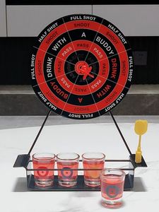 Mini jeu de fléchettes magnétiques |   Jeu de boisson amusant pour les fêtes et les rassemblements |   Jeu à boire sûr et portable - Product Image 4