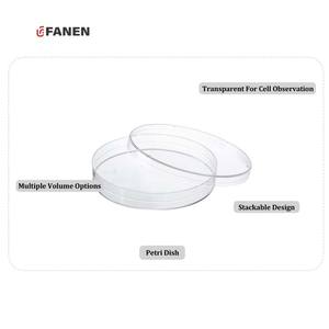 Fanen Lab Use Alta PS 60mm 90mm 150mm Não Compartimentado Plásticos <span class=keywords><strong>Petri</strong></span> Pratos Plásticos de Cultura de Células Bacterianas - Product Image 4