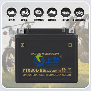 แบตเตอรี่รถจักรยานยนต์ Shangwei รุ่น YTX30L-BS 12V 30Ah ชนิดตะกั่ว-กรด สำหรับรถจักรยานยนต์ - Product Image 5