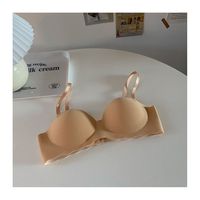 Fabricants de sous-vêtements une pièce sans couture soutien-gorge confortable respirant à demi-bonnet sans armature pour femmes