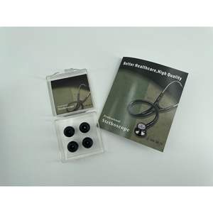 Estetoscopio de Acero Inoxidable de Doble Cara KT-160C, Componentes de Plástico de Colores, Fuente de Alimentación Manual, Instrumento de Clase II para Exportación - Product Image 5