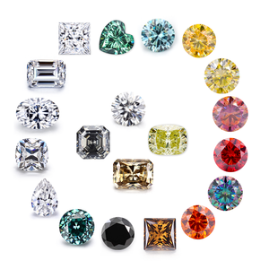 Starsgem Moissanite 9mm-12mm rotondo taglio brillante autorizzato certificato DE FG all'ingrosso Moissanite per gioielli - Product Image 4