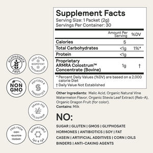 אבקת תוסף תזונה מחייה קולוסטרום, תומכת בחסום החיסון, מגנה, מתחדשת וחוזקת - Product Image 2