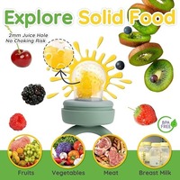 Pochette de rechange en silicone pour sucette d'alimentation pour bébé, pochettes d'alimentation en silicone de qualité alimentaire, tétines de rechange pour distributeur de fruits