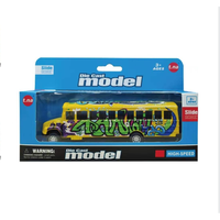 Simulation alliage métal grande vitesse Rail Mini moulé sous pression autobus scolaire modèle jouets éducatifs garçons enfants Collection cadeau