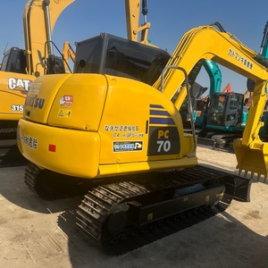 รถขุดขนาดเล็ก Komatsu PC70 7T ราคาถูก เครื่องจักรขุดดินแบบตีนตะขาบ สำหรับงานเคลื่อนย้ายดิน Komatsu 70 ขาย - Product Image 1