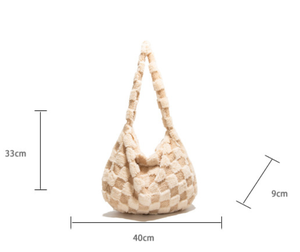 2026 Yeni Moda Peluş Çanta Bayan Büyük Kapasiteli Tote Çanta Bayan Kış Çantası Kadınlar İçin Çapraz Askılı Çanta - Product Image 2