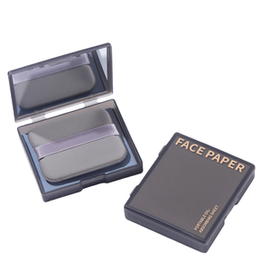 Ensemble papier et miroir 2-en-1 absorbant l'huile 100 pièces pour l'élimination instantanée de la brillance du visage, poudre de maquillage non salissante, portable pour sac à main et voyage - Product Image 1