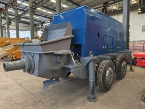 Pompe à <span class=keywords><strong>béton</strong></span> électrique sur remorque MINLE HBTS60 à double sortie, 68 m³/h, 90 kW, avec deux pompes Kawasaki pour la construction de bâtiments de grande hauteur, de tunnels et de ponts - Product Image 4