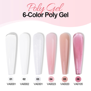 R S Nail Gel Unghie a Rapida Asciugatura 15g <span class=keywords><strong>Senza</strong></span> Logo 6 Colori Gel Acrilico Spesso Effetto Jelly per Estensione Unghie Soluzione Liquida Gel Slip - Product Image 4