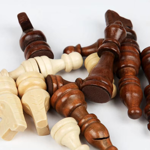 Nhà Máy Tùy Chỉnh Du Lịch Bằng Gỗ Bàn Cờ Và Miếng Giải Đấu Bàn Cờ Trò Chơi Thiết Lập Cho Trẻ Em Và Người Lớn Mới Bắt Đầu Bộ Cờ Vua - Product Image 6