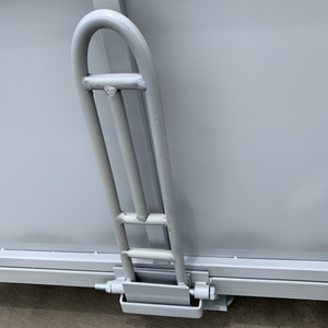 Bac de stockage pliable robuste en acier pour entrepôt, conteneur de manutention métallique à panneaux solides - Product Image 4