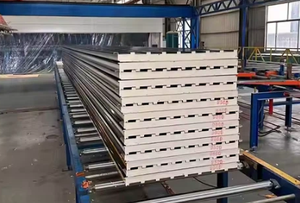 Panel Sándwich Metálico Aislado con Precio de Mayoreo, con Techo de PU, PIr, PUF, Hecho en China, para Construcción de Almacenes Exteriores, Material de Acero - Product Image 2