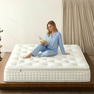 Super Soft Spring Mattress Handmade Wool <b>Memory</b> <b>Foam</b> Fabric King Queen Size Durable Design Mattress Bedroom Home Furniture - Product Image 1