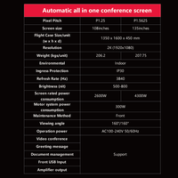 TV COB All-in-One 135 Inci, Layar LED Mobile Lipat Otomatis, Definisi Tinggi, Layar LED Dalam Ruangan Tahan Air, Sentuh
