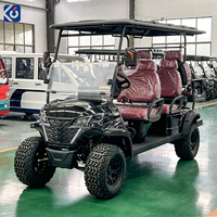 Voiturette de golf électrique tout-terrain 6 places CAMP Luxury Design homologuée pour la route, batterie 72V, mini buggy de golf, voiturette de club
