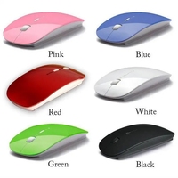 Mouse Laptop nirkabel Logo kustom 2.4g hz, Mouse optik Laptop nirkabel dengan penerima Usb Harga Murah pabrik