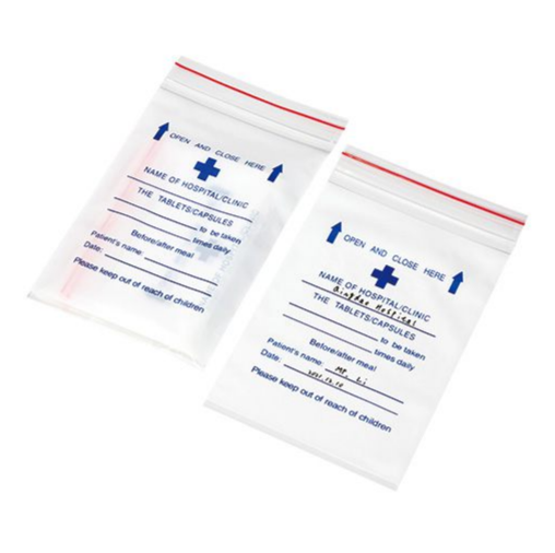Pharmacy Bag Plastic Printed Medicine Envelope Pill Bag for Medicine Use