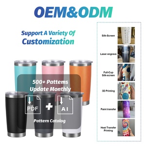 Custom Logo 20oz 30 Oz Tumbler Vaso Termico Acero Inoxidable 20 Oz Double Wall Stainless Steel Tumbler With Lid - Product Image 4