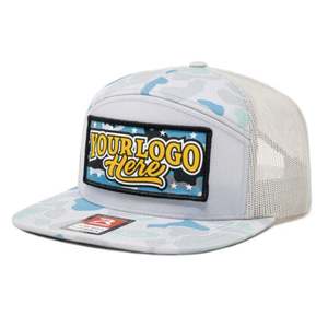 Casquette de sport d'extérieur personnalisée, casquette de baseball respirante en maille pour l'été, visière légèrement incurvée, camouflage, casquette Richardson 112 Trucker - Product Image 6
