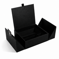 Boîte cadeau rigide magnétique de luxe personnalisée avec insert en mousse de velours, boîte à cosmétiques, soins de la peau, parfums, bijoux, double porte, de qualité supérieure