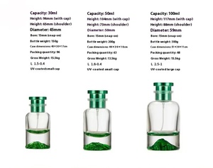 Màu Núi Lửa Dưới Thủy Tinh Nước Hoa Dispenser 30Ml/<span class=keywords><strong>50Ml</strong></span>/100Ml Nhấn Phun Chai Hình Dạng Phẳng Cho Mascara Trần Chai Lưỡi Lê - Product Image 4