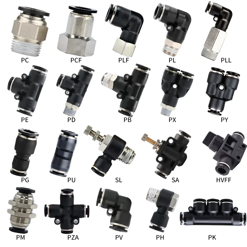 Hoge Kwaliteit Pu Slang Connector Pneumatische One Touch Fitting Fittings Pneumatische Gereedschap Accessoires Onderdelen