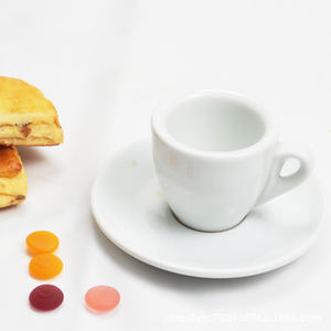 Campeonato Mundial Competencia Profesional Nivel 9 MM <span class=keywords><strong>Italiano</strong></span> Mini Negro Espresso Tazas Set Con Logo y Platillo 50ML - Product Image 6