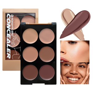 Kit de Maquillaje Facial en Crema en Oferta, Paleta de Corrector de 6 Colores, Iluminador Mate, Kit de <span class=keywords><strong>Contorno</strong></span> Mineral Todo en Uno <span class=keywords><strong>para</strong></span> Principiantes, <span class=keywords><strong>para</strong></span> Todo Tipo de Piel - Product Image 1