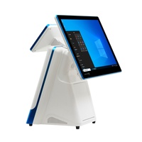 Système de caisse H1Terminal Shop : Terminal de point de vente tout-en-un à écran tactile capacitif, avec processeur Intel I3 sous Windows, garantie 1 an