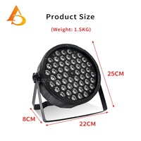 Projecteur LED PAR 64 RGB 54x3W pour Fêtes à Domicile